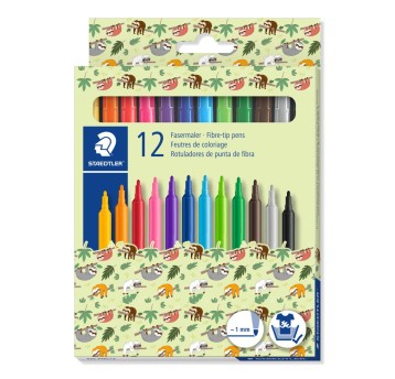 Flamaster szkolny Pattern Mix, 12 kol. w opak., St