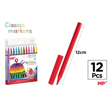 FLAMASTRY 12 kol. KLASYCZNE PP851 A'12 0048