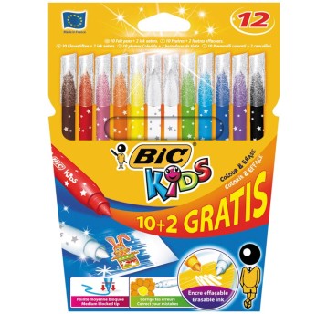 FLAMASTRY 12KOL. BIC KIDS MAGIC 10+2 4085
