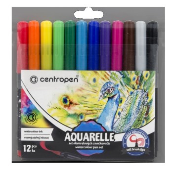 FLAMASTRY AKWARELOWE CENTROPEN 8683 12 KOL