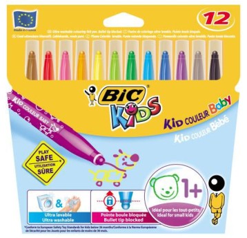 FLAMASTRY BIC KID COULEUR BABY 12KOL. 7056