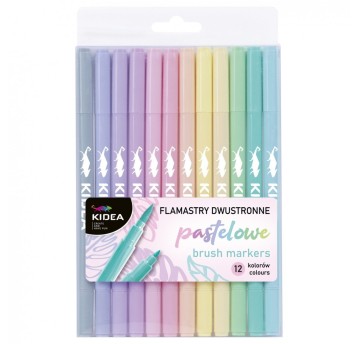 FLAMASTRY DWUSTRONNE PASTELOWE B BRUSH 12KOL 0020