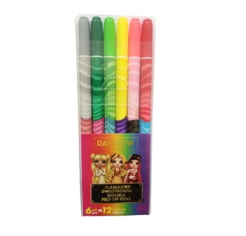 FLAMASTRY DWUSTRONNE RAINBOW HIGH 6SZT12KOL 0693