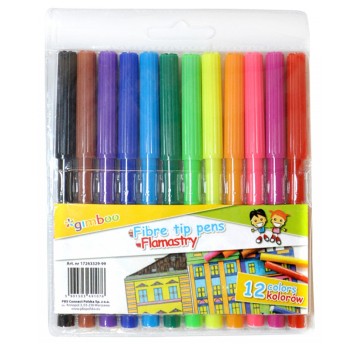 FLAMASTRY GIMBOO 12SZT MIX KOL 1076 A"12