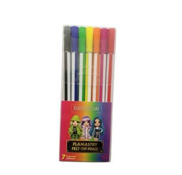 FLAMASTRY HEKSAGONALNE RAINBOW HIGH 7SZT 0709