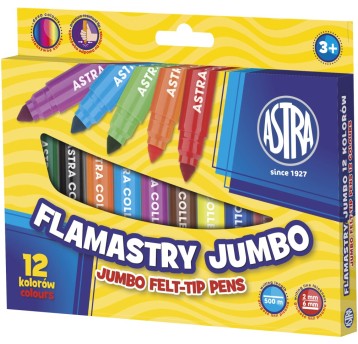 FLAMASTRY JUMBO 12 KOL ASTRA 314110001
