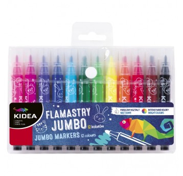 FLAMASTRY JUMBO 12KOL KIDEA 0143
