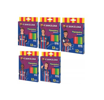 FLAMASTRY OKRAGŁE FC BARCELONA 12KOL 3497