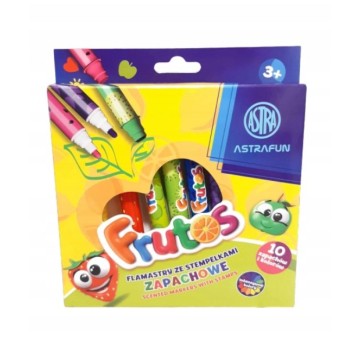 Flamastry okrągłe zapachowe ze stempelkami 3071