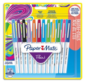 FLAMASTRY PAPER MATE FLAIR BOLD BL 12 PE 4745