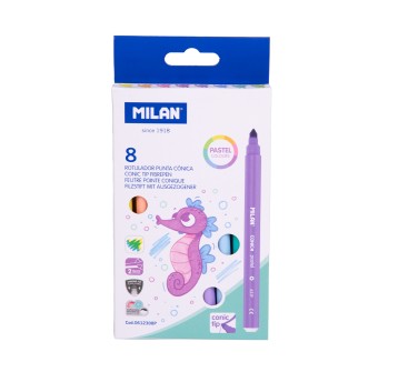 FLAMASTRY PASTEL 8 KOLORÓW 6128