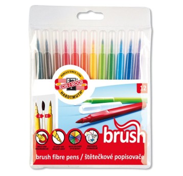 FLAMASTRY PĘDZELKOWE 771009/AB 12 KOL 4969