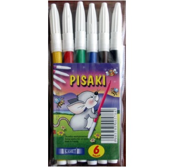 FLAMASTRY PISAKI KAMET 6 KOL. A'5 5784