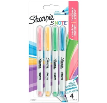 FLAMASTRY SHARPIE SNOTE CHSL.ASST (4 )PEA 2345