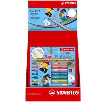 FLAMASTRY STABILO TRIO DECO (12) DISP 8253