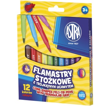 FLAMASTRY STOŻKOWE 12KOL. ASTRA 314110003