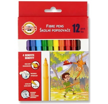 FLAMASTRY SZKOLNE 771002/AB 12KOL W KARTO 1945