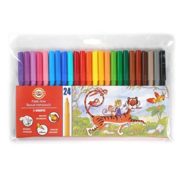 FLAMASTRY SZKOLNE 771002/BD 24 KOL. W FOLII 3302