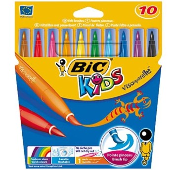 FLAMASTRY VISAQUARELLE 10KOL. BIC KIDS 1553