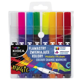 FLAMASTRY ZMIENIAJĄCE KOLORY KIDEA 3985