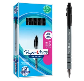 FLEXGRIP GEL PEN BLACK PAPER MATE 0.7 2108217 A'12