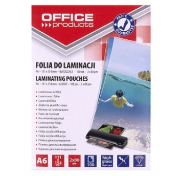 FOLIA DO LAMINACJI A6 111X154 BŁYSZCZ.(100) 80MIC