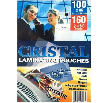 FOLIA LAMIN. PE ARKUSZ A6 80MIC STAND BŁYSK ANTYST