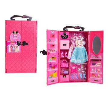 GARDEROBA Z WYPOSAŻENIEM - RÓŻOWA 3067