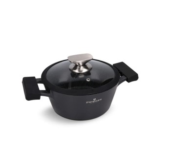 GARNEK Z POKRYWKĄ ZWIEGER BLACK STONE 20CM 3542