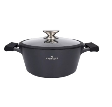 GARNEK Z POKRYWKĄ ZWIEGER BLACK STONE 24CM 3559