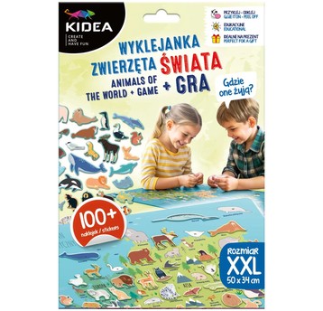 GDZIE ONE ŻYJĄ? ZWIERZĘTA ŚWIATA + GRA KIDEA 8541