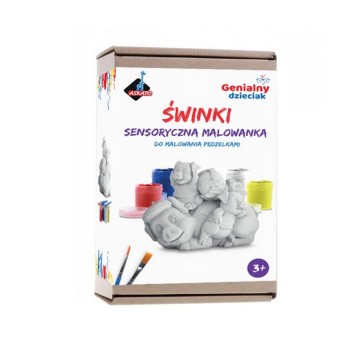 GENIALNY DZIECI.MALOWANKA DO MAL.PĘDZELKIEM-ŚWINKI