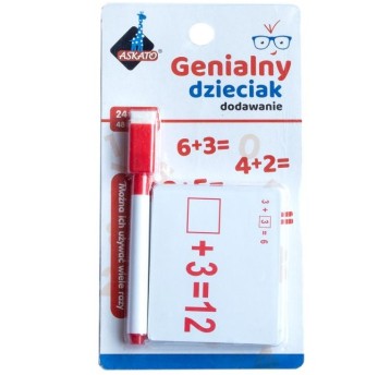 GENIALNY DZIECIAK-FISZKI ARYTMET.-DODAWANIE 0189