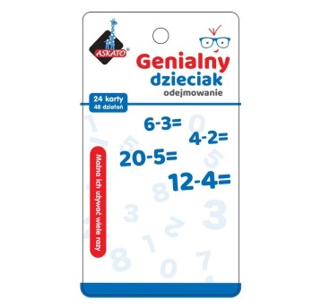 GENIALNY DZIECIAK - FISZKI ARYTMET.- ODEJMOWA 0196