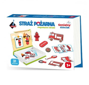 GENIALNY DZIECIAK MAGNETY OBRAZKI STRAŻ POŻA 0752