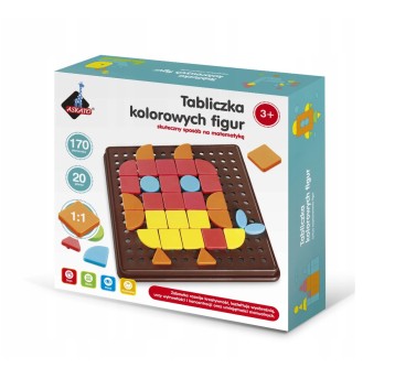 GENIALNY DZIECIAK TABLICZKA KOLOROWYCH FIGUR 6120