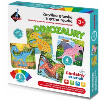 GENIALNY DZIECIAK ZRĘCZNA RĄCZKA DINOZAURY 2779