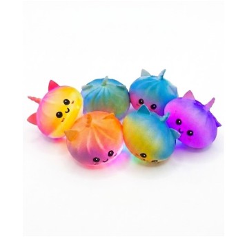 GNIOTEK PIEROŻEK TĘCZOWY LED 8,5CM A"12 1628
