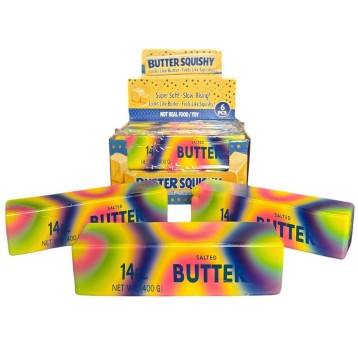 GNIOTEK SQUEEZE MASEŁKO BUTTER TĘCZOWY 24CM XXL
