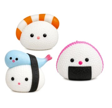 GNIOTEK SQUISHY SUSHI 3SZT.5CM W PUDEŁKU 9CM A'12