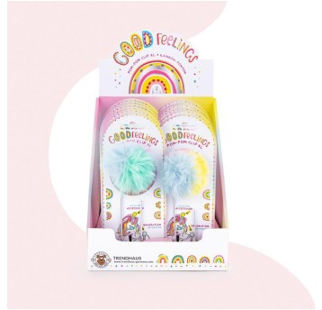 GOOD FEELINGS Spinacz XL z pomponem