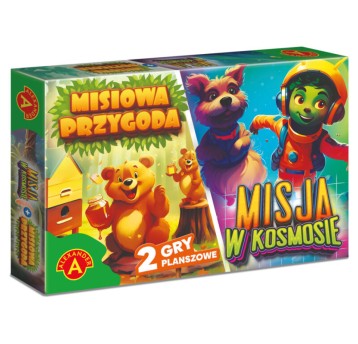 GRA PLANSZOWA -MISIOWA PRZYGODA+MISJA W KOSMOSIE