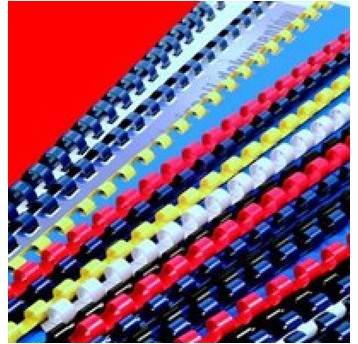GRZBIETY PLAST. 16MM NIEBIESKIE (100) 8606