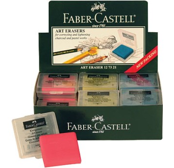 GUMKA ARTYSTYCZNA CZERW/NIEB/ŻÓŁT W ETUI A'18