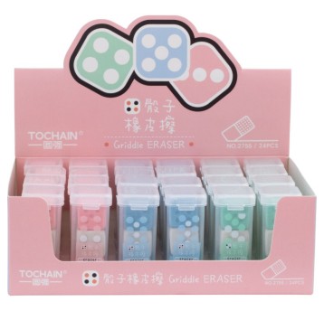 Gumka do ołówka kostki do gry 3szt 7554 A'24