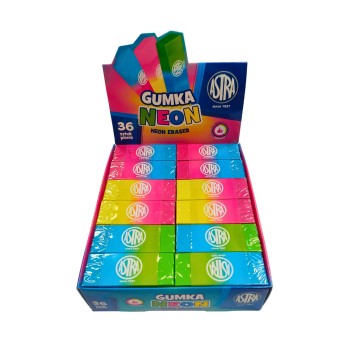 Gumka dwukolorowa neonowa ASTRA A'36 3886