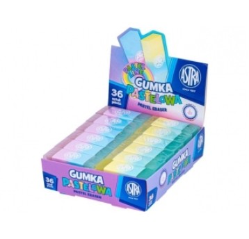 Gumka dwukolorowa pastelowa ASTRA A'36 3848