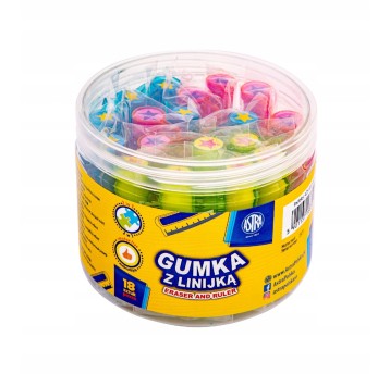 GUMKA I LINIJKA 5CM 2w1 ASTRA A'18 2835