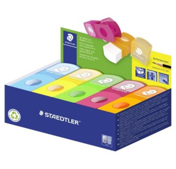 Gumko temperówka, MIX kolorów Staedtler 1024 A'10