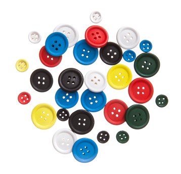 GUZIKI DREWNIANE MIX, 30 SZT. - BRIGHTS 0375 A'6